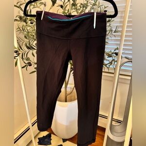 Lululemon Black Yoga crop Leggings